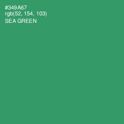 #349A67 - Sea Green Color Image